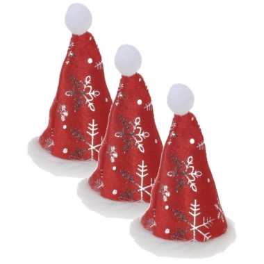 30 stuks mini kerstmutsen kerst servies zilverwerk houders mini