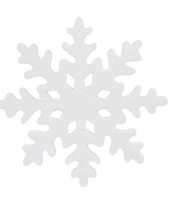 1x grote decoratie hangdecoratie ijsbloemen kerst sneeuwvlokken 50 cm
