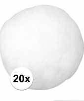 20x kunst kerst sneeuwballen 7 5 cm