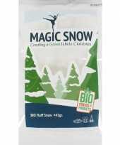 3x zakje milieubewust biologisch kunstkerst sneeuw nepkerst sneeuw wit 45 gram