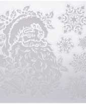 Kerst decoratie raamstickers kerstman kerst sneeuwvlok 31 x 39 cm