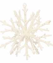Kerst hangdecoratie kerst sneeuwvlok hanger 18 cm