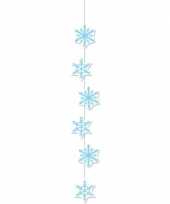 Kerst kerst sneeuwvlokken decoratie slinger 108 cm