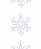 Kerst sneeuwversiering hangdecoratie slingers met kerst sneeuwvlokken 180 x 20 cm