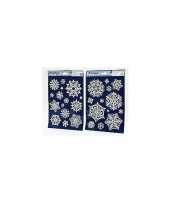 Kerst sneeuwvlokken glitter raamstickers
